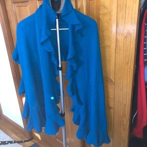 CASHMERE Blue / Turquoise wrap. New with tags!